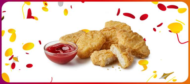 McDonald's Monday 22/04- Single McMuffin / Six Chicken McNuggets