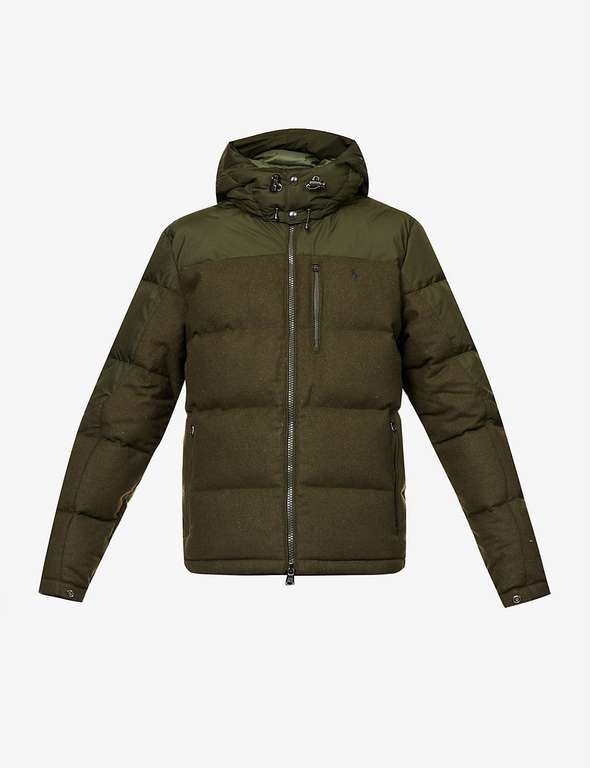Polo Ralph Lauren El Cap padded wool-blend and shell down jacket £100 + £10 delivery @ Selfridges