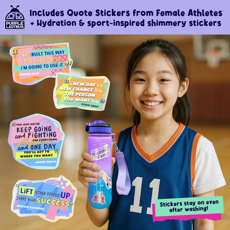 Rebel Girls Decorate Your Own Water Bottles Girl Craft Kit with ...