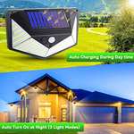 AGM Solar Outdoor Wall Lights, 220LED with PIR Motion Sensor