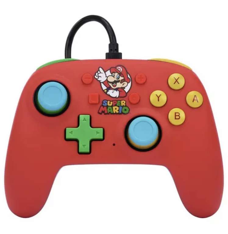 PowerA Switch Enhanced Wired Controller - Mario / Pokemon + Free Collection