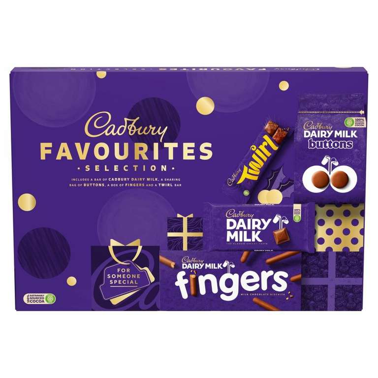 Cadbury Favourite Selection Box 370g - £2.49 Home Bargains Preston