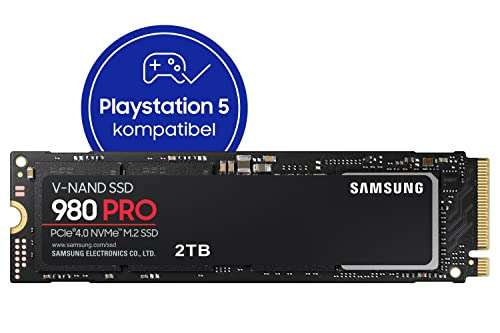 Samsung 980 PRO SSD with Heatsink 2TB PCIe Gen 4 NVMe M.2 Internal Solid State Drive (PS5 Compatible) - £141 @ Amazon
