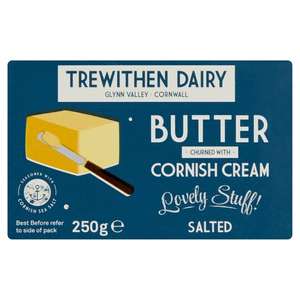Trewithen Cornish Butter (Salted) 250G - £1.95 (Selected Stores) @ Tesco