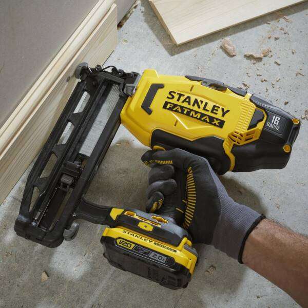 LIVE AGAIN Stanley Fatmax V20 18V Cordless Nailer with 2 Batteries and Kit Box (SFMCN616D2K-GB) - £189 + free collection @ Homebase