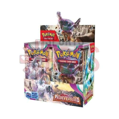 Pokemon Scarlet & Violet Paldea Evolved Booster Box of 36 Packs New and Sealed - £92.48 with code from Sports Cards Direct @ eBay