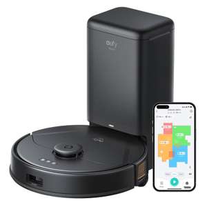 eufy X8 Pro Robot Vacuum Cleaner win-Turbine 2× 4,000 Pa Powerful Suction, Laser Navigation with Mop and Self-Empty Station @ Anker /FBA