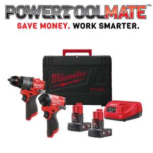 Milwaukee M12FPP2A2-602X 12v Fuel 2pc Powerpack NEW GEN M12FPD2/M12FID2 with code - sold by PowerToolMate