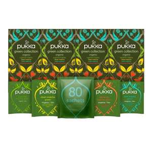 Pukka Herbs | Organic Matcha Green Tea Variety Pack | 4 Packs | 80 Sachets, £6 / £5.40 Subscibe & Save @ Amazon