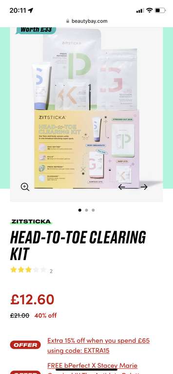 Zitsticka Head-to-Toe Clearing Kit - £12.60 +£3.95 delivery @ Beauty Bay