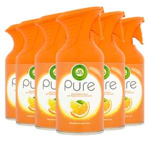 Air Wick |Mediterranean Sun| Pure Air Freshener| 250 ml |Pack of 6 W/Voucher £13.36 S&S / £10.66 With Max S&S Discount