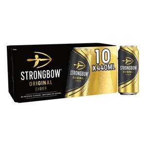 Strongbow Cider 10X440ml Can £6 (Clubcard price) @ Tesco