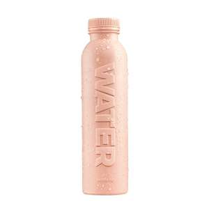 Bottle Up Reusable Water Bottle Filled with English Still Spring Water 500ml, Champagne Pink