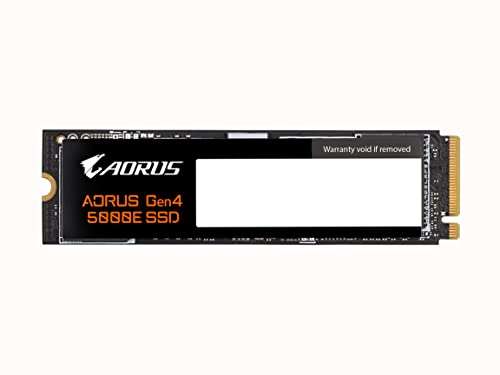 1TB - Gigabyte AORUS 5000E PCIe Gen 4 x4 NVMe SSD - 5000MB/s, 3D TLC (PS5 Compatible) - £56.18 Sold by Amazon US @ Amazon
