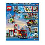 LEGO 60320 City Fire Station Set with Garage, Helicopter & Fire Engine