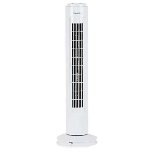 Signature S40012 Portable 29 Inch Oscillating Tower Fan with 1 Hour Timer and 3 Speed Settings, White - £20.20 @ Amazon