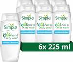 Simple Nourishing / Refreshing / Kids Hypoallergenic Shower Cream /Gel for gentle skin care 6x225ml (£5.13/£4.59 on S&S) + 5% off 1st S&S