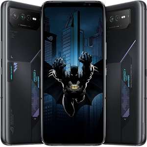 ASUS ROG Phone 6 Batman Edition 6.78" 165Hz AMOLED Display MediaTek Dimensity 9000+ 12GB RAM 256GB Storage Black