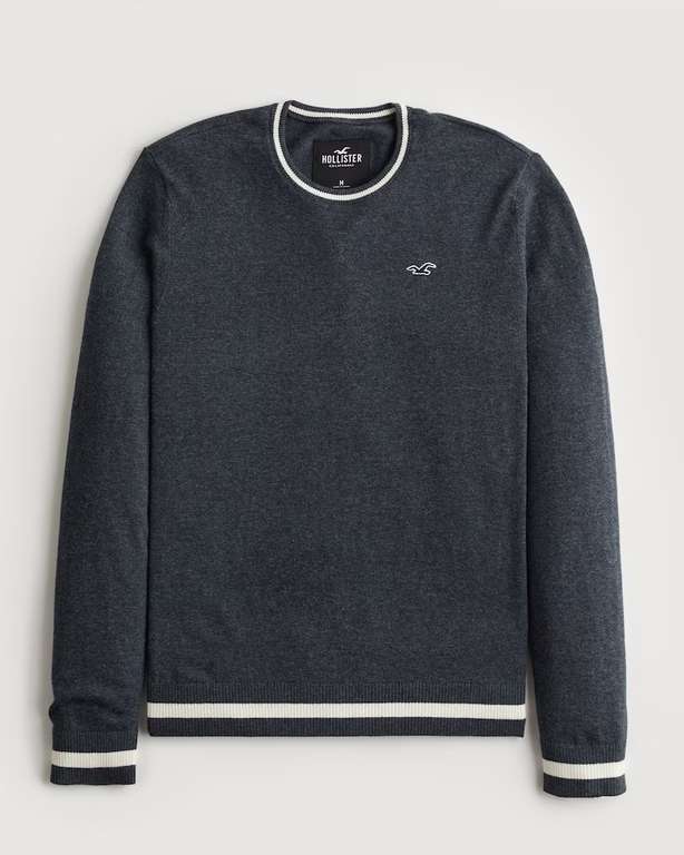 Hollister Mens Logo Icon Crew Sweater (4 Colours / Sizes XS - XXL) - £8.10 Member Price + Free Click & Collect @ Hollister