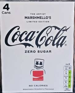 4 pack 250ml cans Coke Zero Watermelon and Strawberry £1.50 in Tesco Newton Abbot