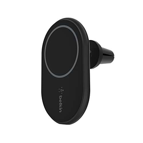 Belkin BoostCharge Wireless Charging Magnetic Car Phone Mount Holder, Compatible with MagSafe Enabled (Cable and Charger) £24.99 @ Amazon