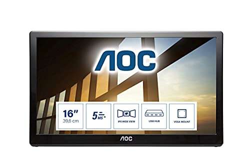 AOC i1659Fwux - 15.6 Inch FHD USB Powered Monitor £79 at Amazon