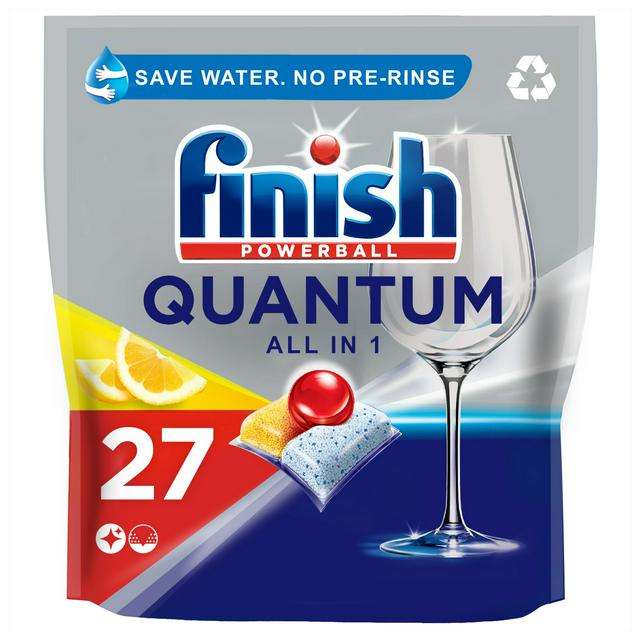 Finish Quantum All In One Lemon Dishwasher Tablets x27 - £1.20 instore @ Morrisons, Ilkeston