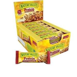 Nature Valley Protein Salted Caramel Nut Bar 12 x 40g BBE 5th May (£22.50 min spend)