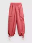 Pink Parachute Cargo Trousers reduced + Free Click and collect