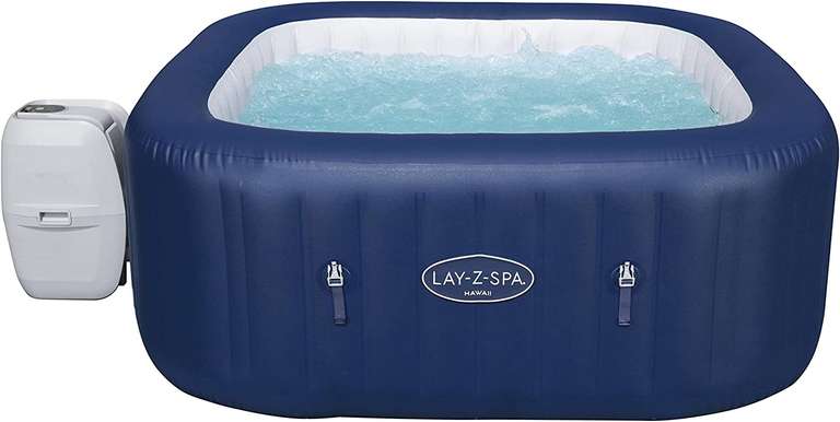 Lay-Z-Spa Hawaii Hot Tub, 140 AirJet Massage System Inflatable Spa with Freeze Shield Technology, 4-6 Person, Blue - £225.99 @ Amazon