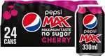 Pepsi Max Cherry, 330ml Can, Pack of 24 - £8 @ Amazon