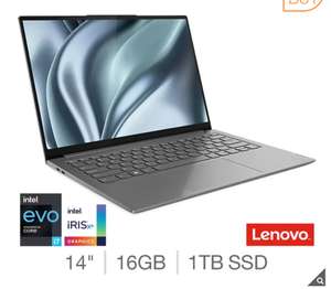 Lenovo Slim 7 Pro, Intel Core i7-1260P, 16GB RAM, 1TB SSD, 14 Inch OLED Laptop, 82SV00B2UK