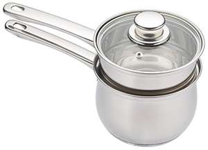 KitchenCraft KCCVPORNS Induction Double Boiler Porringer / Bain Marie Pan with Non Stick, Gift Boxed, Stainless Steel - £23.50 @ Amazon