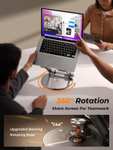 LISEN Adjustable Laptop Stand for Desk, Aluminum Foldable Laptop Riser W/Code - Sold by SFYou FBA