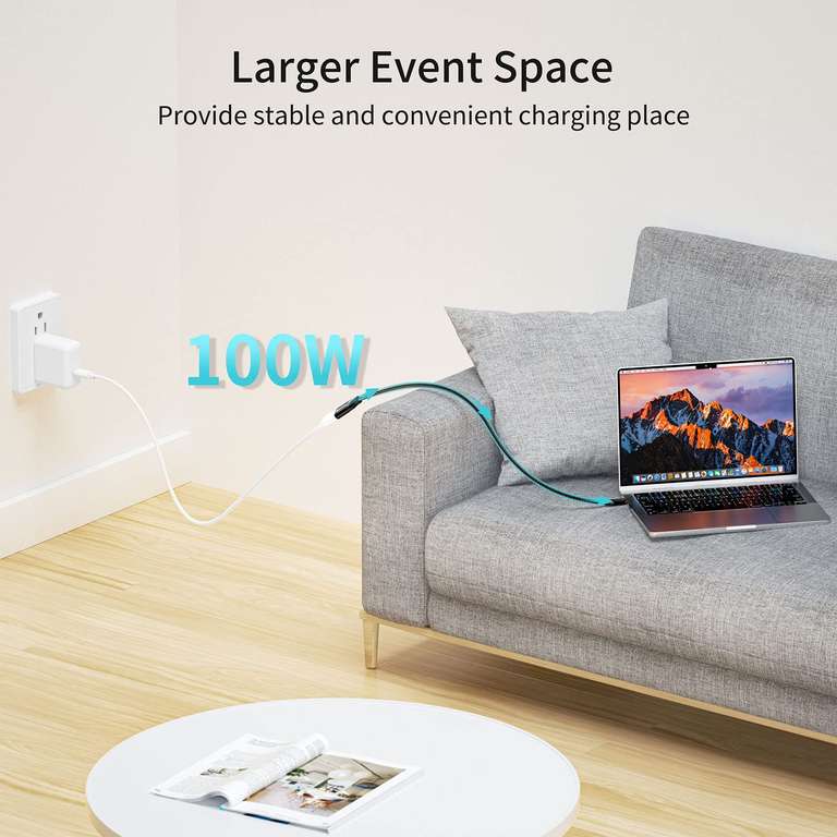 PHIXERO USB-C Extension Cable £7.99 at Amazon 20Gbps | Hotukdeals