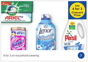 4 for 3 on Selected Clean & Laundry Products (Clubcard Price)