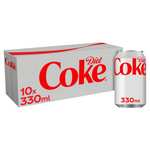 Diet Coke Fridgepack 10 X 330Ml Any 2 for £7 ( £3.50 each) Clubcard Price or £4.69 each @ Tesco