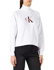 Calvin Klein Jeans Women's Mid Scale Monogram Roll Neck Sweater - Size Large - £23.09 @ Amazon
