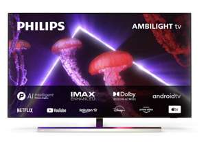 PHILIPS 4-Side Ambilight 55OLED807/12 55" 4K OLED TV with 120Hz HDMI 2.1 & G-Sync Support