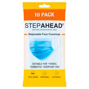 Step Ahead Disposable Face Coverings 10 Pack - 75p @ Iceland East Ham