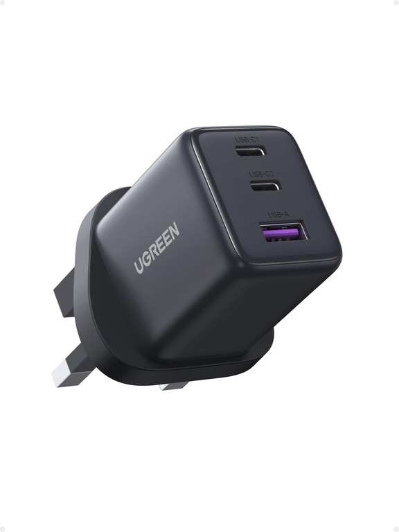 UGREEN USB C Charger Plug, 30W 3-Port USB Fast Charger Plug, USB C Charger @ Ugreen / FBA