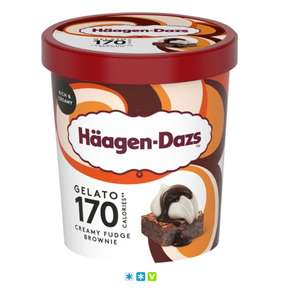 Haagen Dazs Creamy Fudge Brownie Gelato or Caramel Swirl Ice Cream 460ml - Instore (Derby)