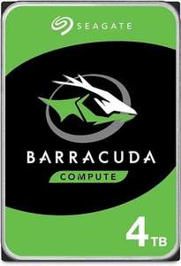 Seagate BarraCuda, 4TB, Internal Hard Drive, 3.5 Inch, SATA, 6GB/s, 5,400 RPM, 256MB Cache, for Computer Desktop PC, FFP (ST4000DMZ04)