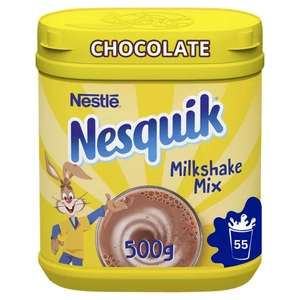 Nesquik Chocolate Flavoured Milkshake Powder 500g / Strawberry / Banana