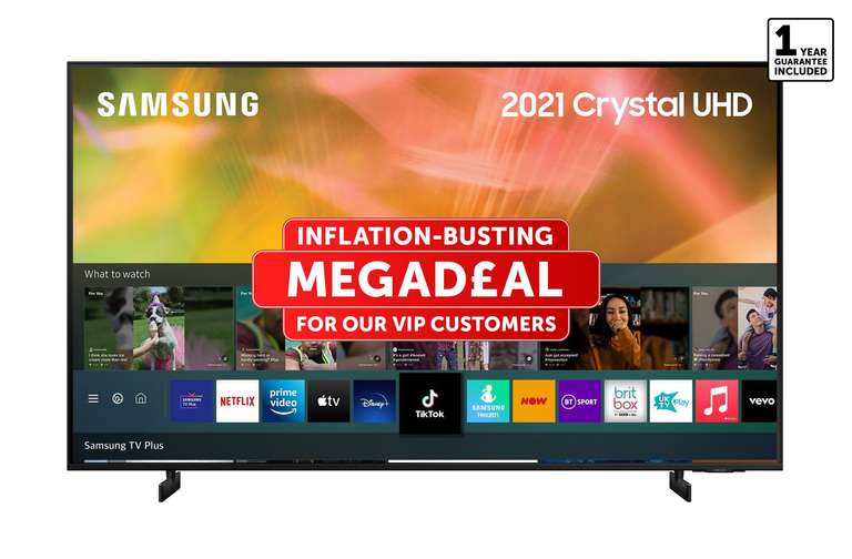 Samsung UE70AU8000 70 inch 4K Ultra HD HDR Smart LED TV - £699 for VIP Customers (Free to Join) @ Richer Sounds