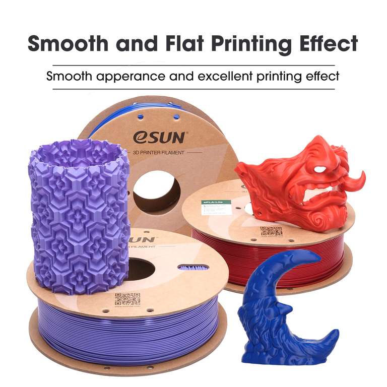 eSUN PLA Filament 1.75mm, 3D Printer Filament PLA Dimensional Accuracy +/- 0.03mm, 1KG Spool (2.2 LBS) Sold by eSUN Official Store / FBA