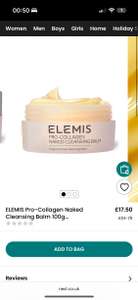 Elemis Pro Collagen Naked Cleansing Balm 100g £17.50 with free C&C
