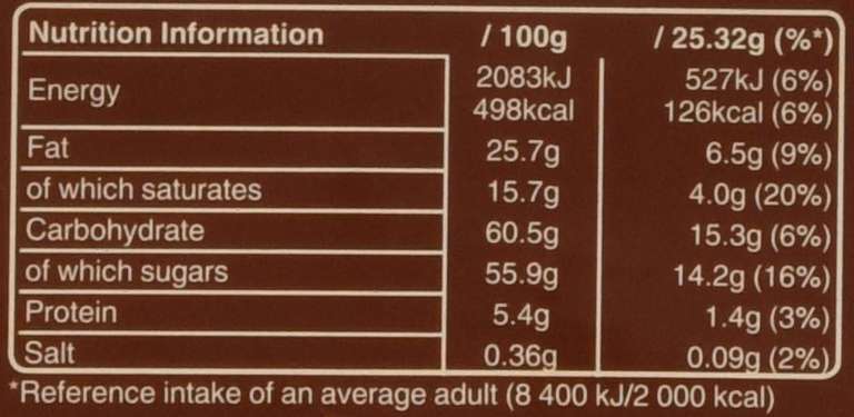Galaxy Smooth Caramel Milk Chocolate Bar/ Salted Caramel 135g (S&S £1.13)