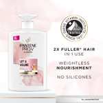 Pantene Biotin & Rose Water Hair Thickening Shampoo, Lift 'n' Volume, 1l, Silicone Free Volume Shampoo (£6.18/£5.53 on Subscribe & Save)