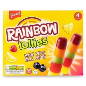 Gianni's Rainbow Lollies 4 x 65g